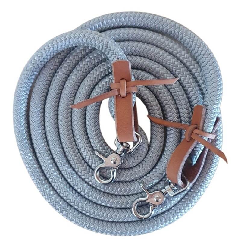 silverfärgad reptygel för ridning