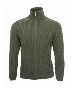 ribbstickad herrtröja mossgrön