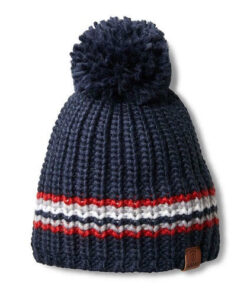 Marinblå mössa med tofs