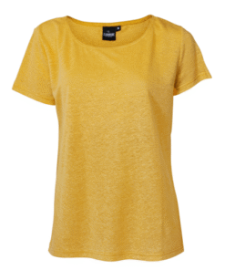 T-shirt 100% lin gul