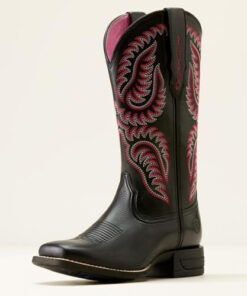 svarta westernboots Ariat
