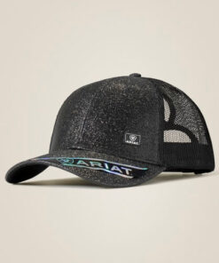 Messy Bun Glitter Cap