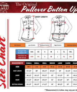 storleksguide CowgirlTuff