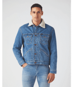 Wrangler jeansjacka med teddyfoder