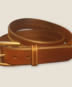 Mörkbrunt läderbälte från Ariat