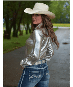 showblus gold med glitter från Cowgirltuff