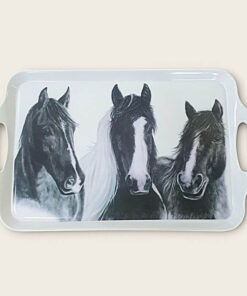 Bricka med hästmotiv