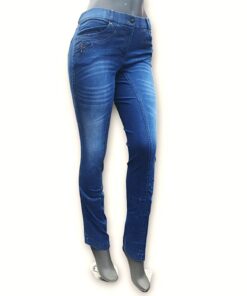 Ridbyxa denim i jodhpurmodell