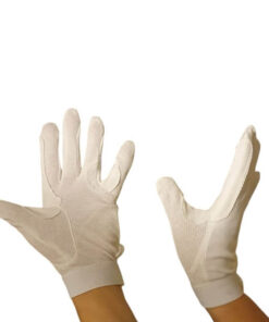 Ridhandske bomull vit