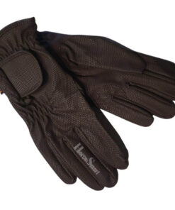 Tunn ridhandske i konstmaterial