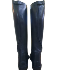 klassisk ridstövel i svart läder