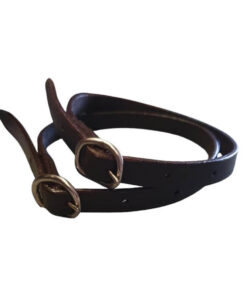 sporrem mörkbrunt läder