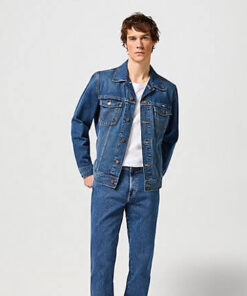 Blå jeansjacka i klassisk stil från Wrangler