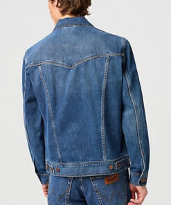 Blå jeansjacka i klassisk stil från Wrangler