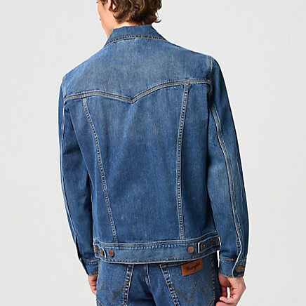 Blå jeansjacka i klassisk stil från Wrangler