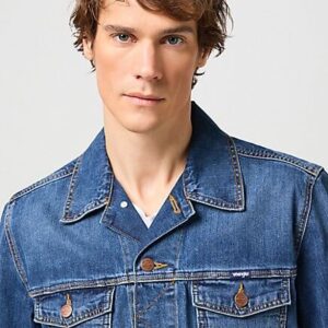 Blå jeansjacka i klassisk stil från Wrangler