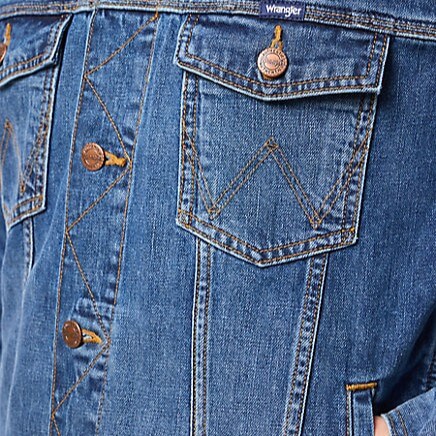 Blå jeansjacka i klassisk stil från Wrangler