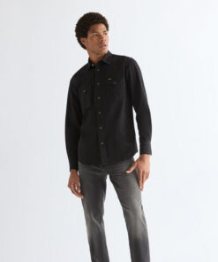 Wrangler jeansskjorta svart
