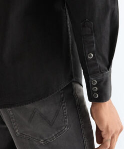 Wrangler jeansskjorta svart