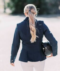 Marinblå tävlingskavaj för ridning