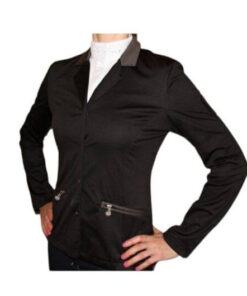 Blank svart tävlingskavaj för ridning