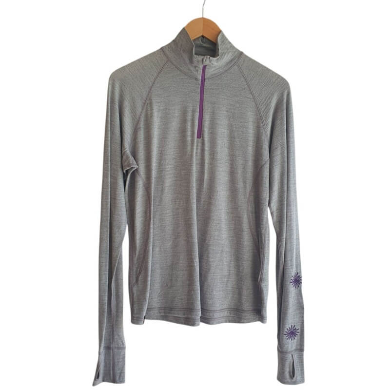 ljusgrå undertröja i merinoull