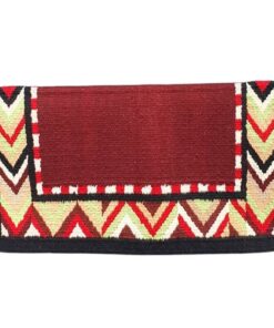 mönstrad vävd sadelfilt i ull för westernsadel