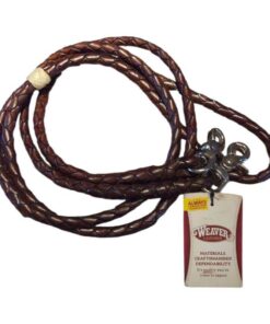 rundflätad lädertygel för roping