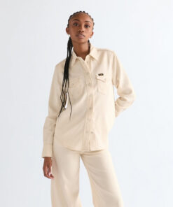Jeansskjorta från Wrangler ljust naturfärgad