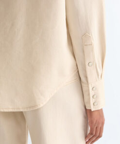 Jeansskjorta från Wrangler ljust naturfärgad