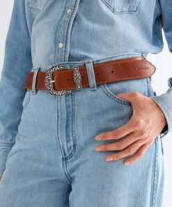 Wrangler Dana Leather Belt Cognac